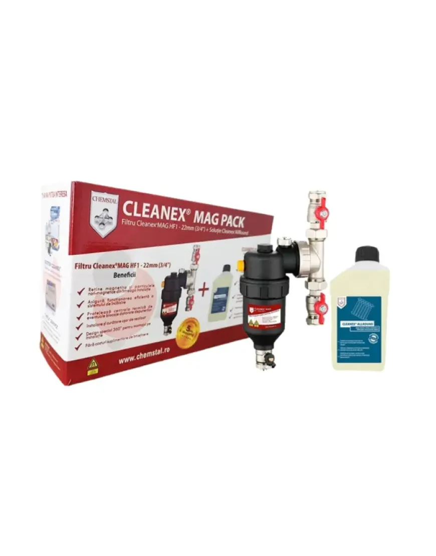 mágnesszűrő Cleanex MAG HF1 3/4'' cu megoldás Cleanex Allround